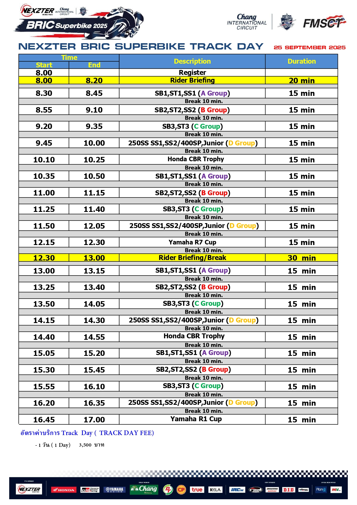 Page 1 of Trackdays